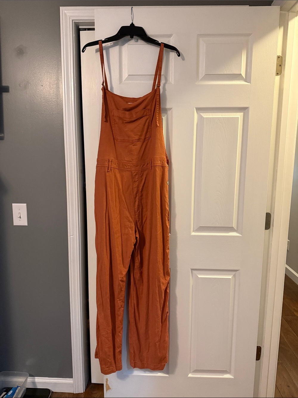 American Eagle Outfitters Rust Orange Utility Jumpsuit